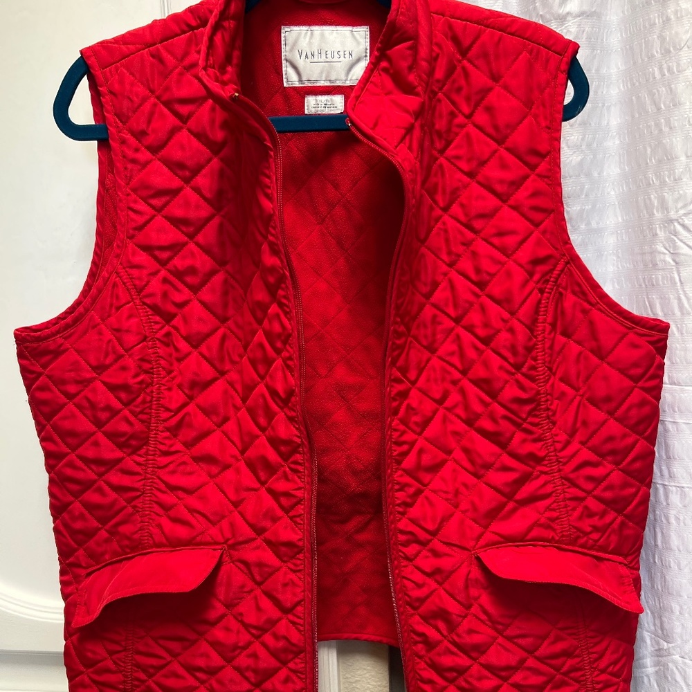 VanHeusen red vest